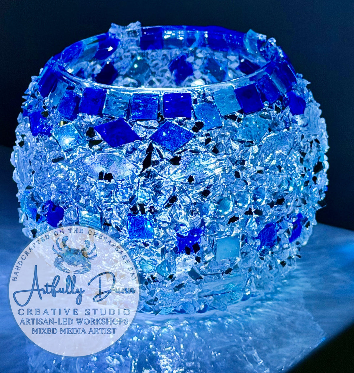 11/4/2026 - 7:00-9:00 PM • ✨ Mosaic Resin Glass Workshop ✨🎄 Create. Sparkle. Glow. 🎄