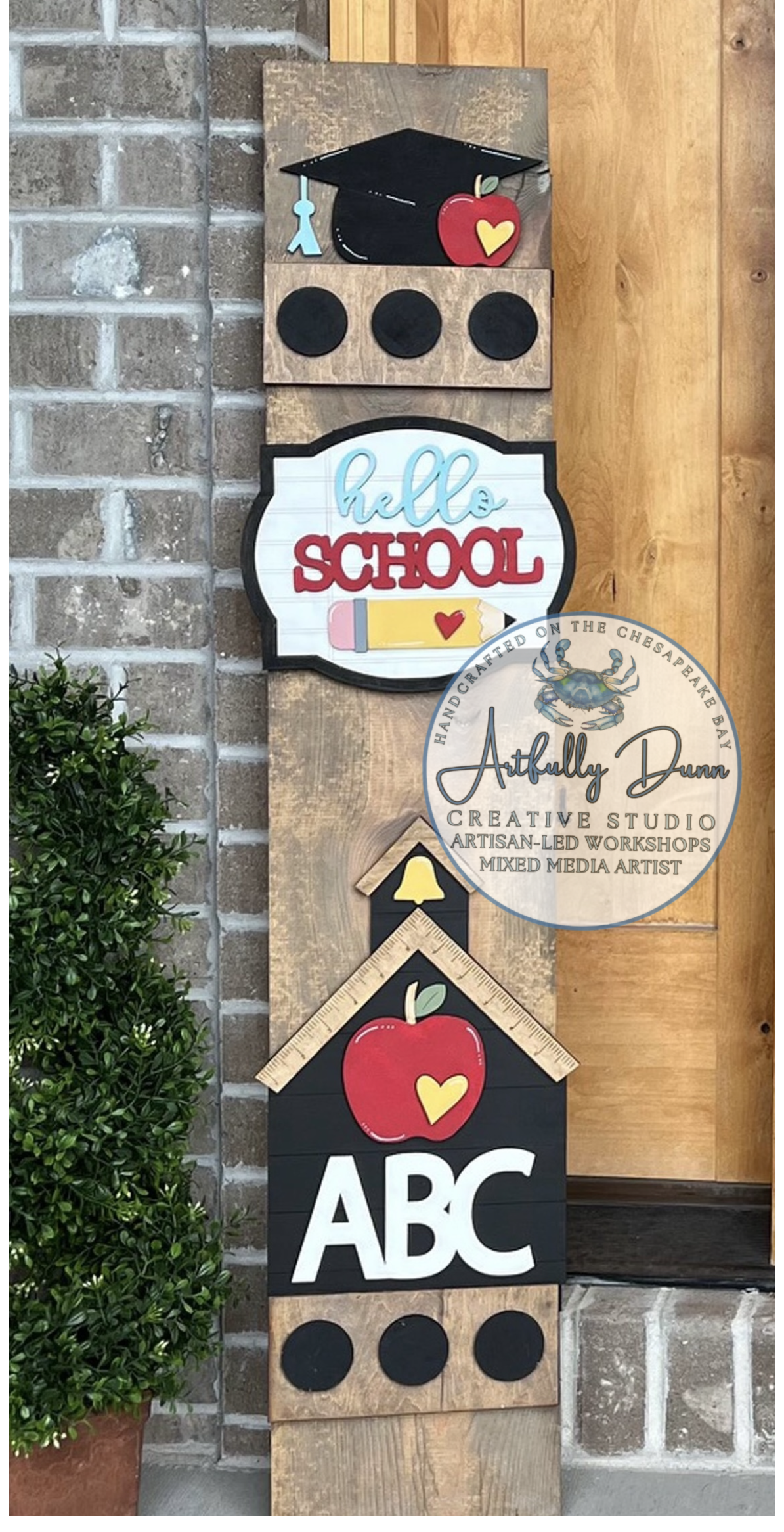 8/8/2026 4:00-6:30 PM • Layered Wood Paint Workshop - Interchangeable Porch Leaner ✨🏡