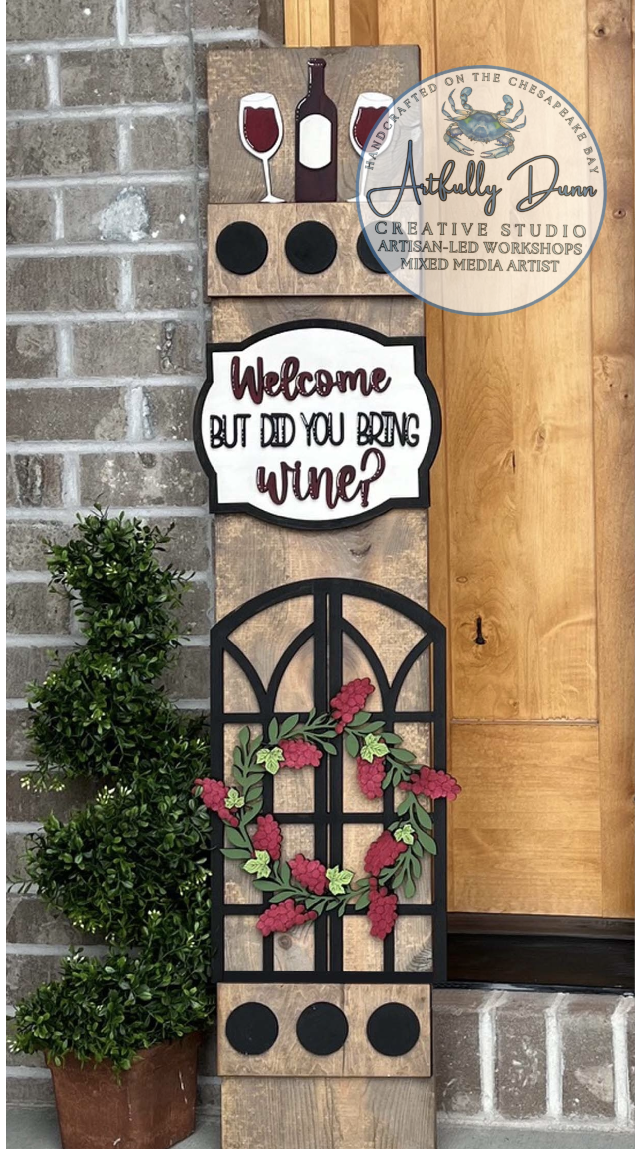 8/8/2026 4:00-6:30 PM • Layered Wood Paint Workshop - Interchangeable Porch Leaner ✨🏡