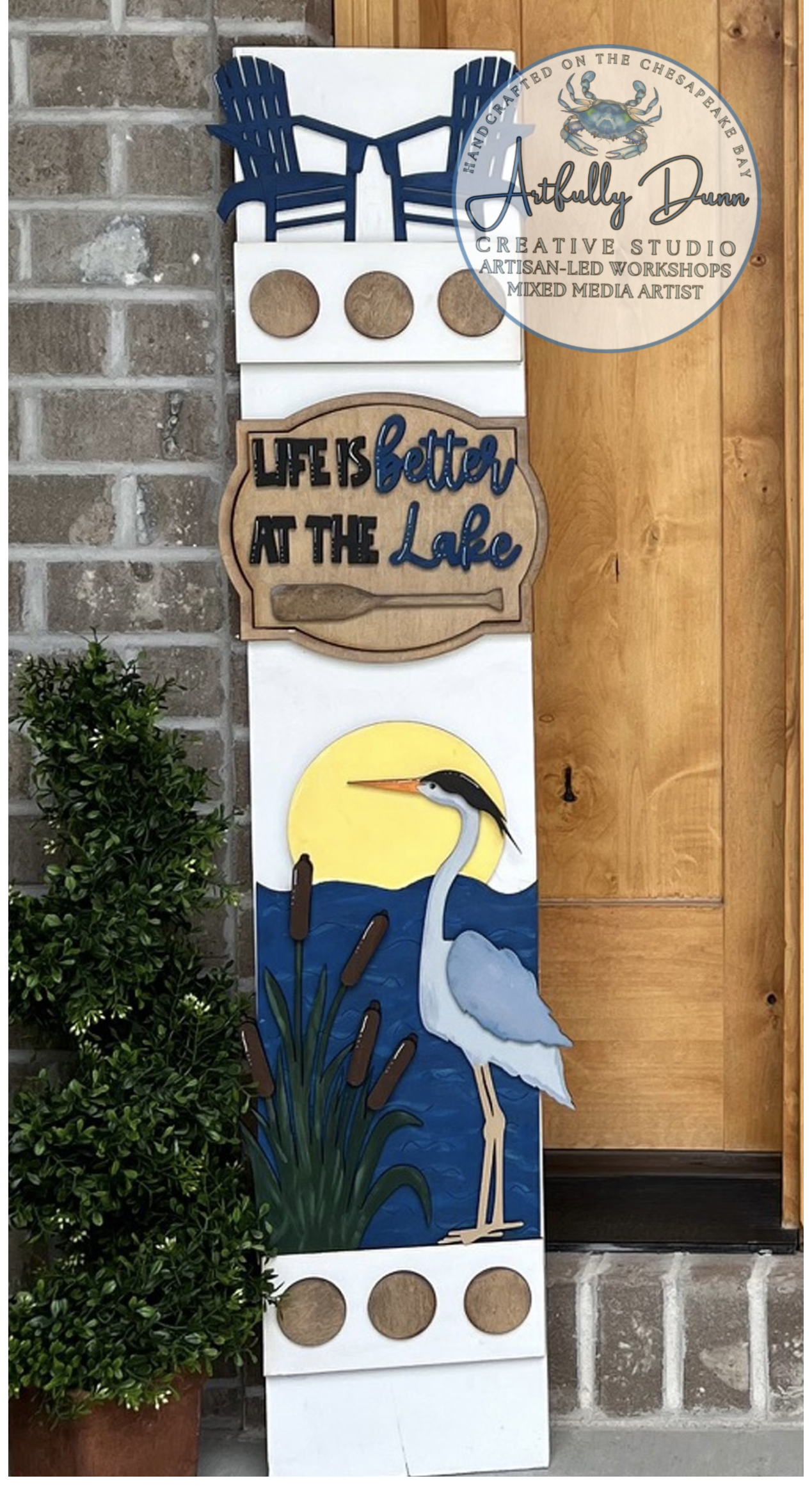 8/8/2026 4:00-6:30 PM • Layered Wood Paint Workshop - Interchangeable Porch Leaner ✨🏡