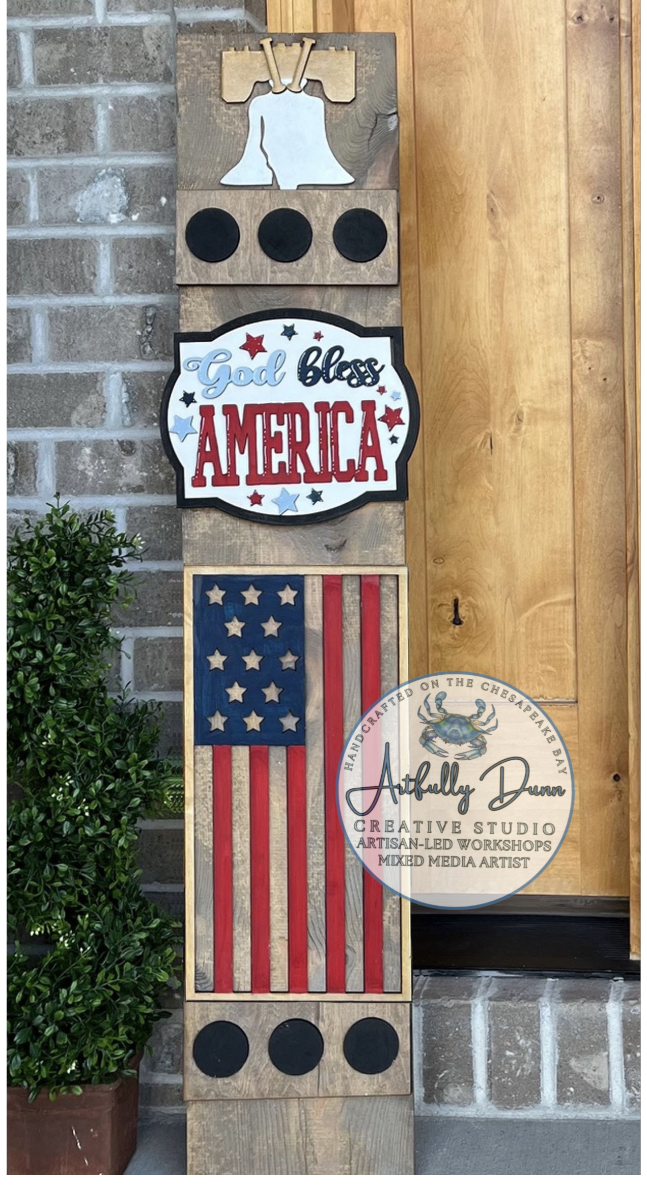 8/8/2026 4:00-6:30 PM • Layered Wood Paint Workshop - Interchangeable Porch Leaner ✨🏡