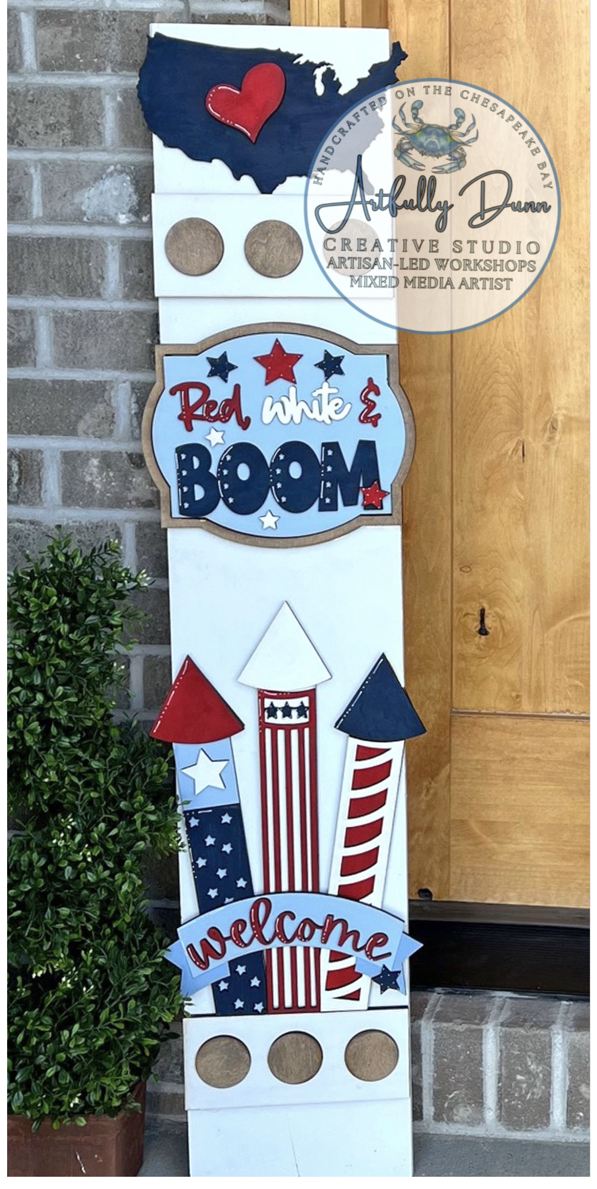 8/8/2026 4:00-6:30 PM • Layered Wood Paint Workshop - Interchangeable Porch Leaner ✨🏡