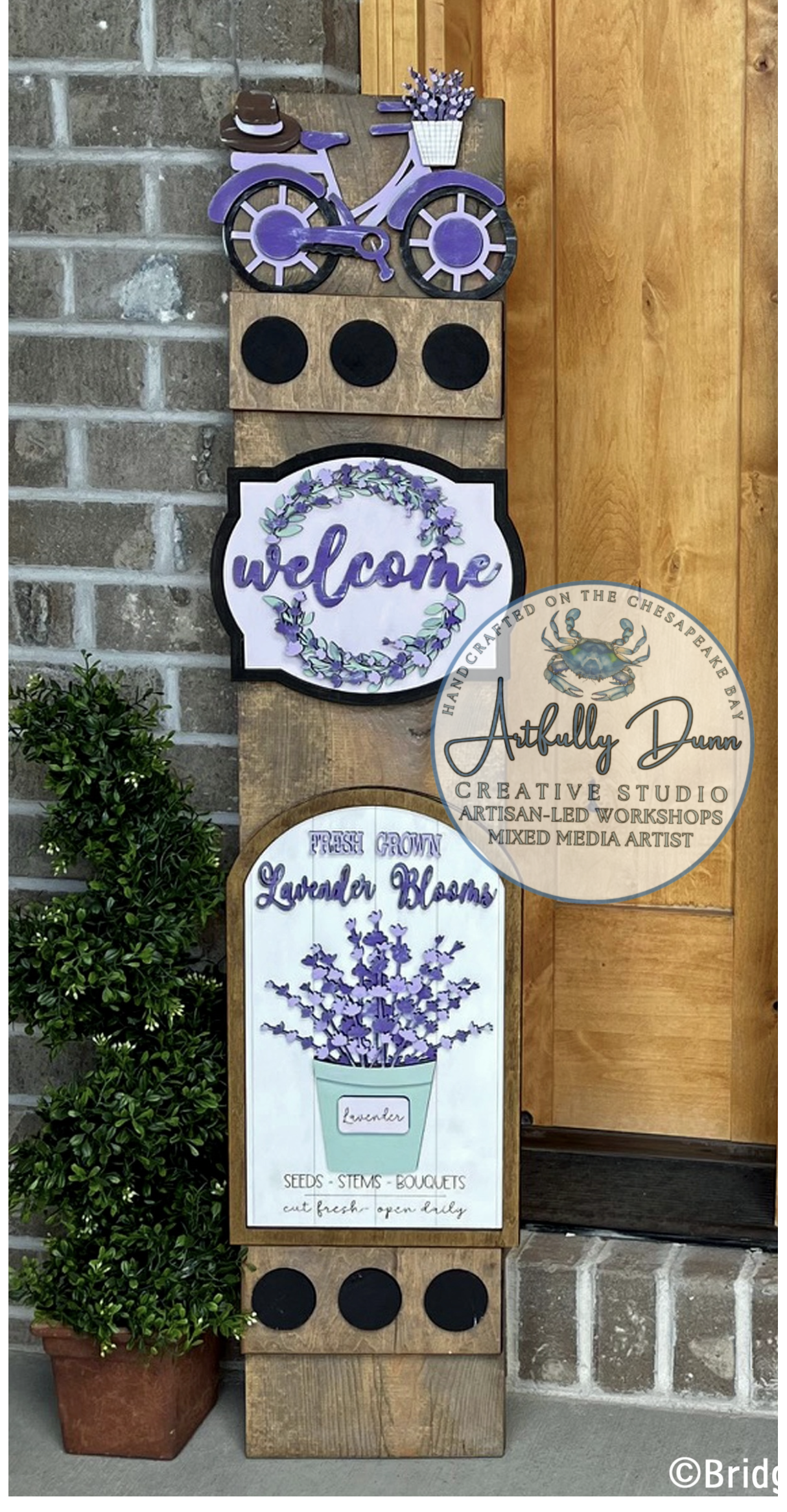 8/8/2026 4:00-6:30 PM • Layered Wood Paint Workshop - Interchangeable Porch Leaner ✨🏡