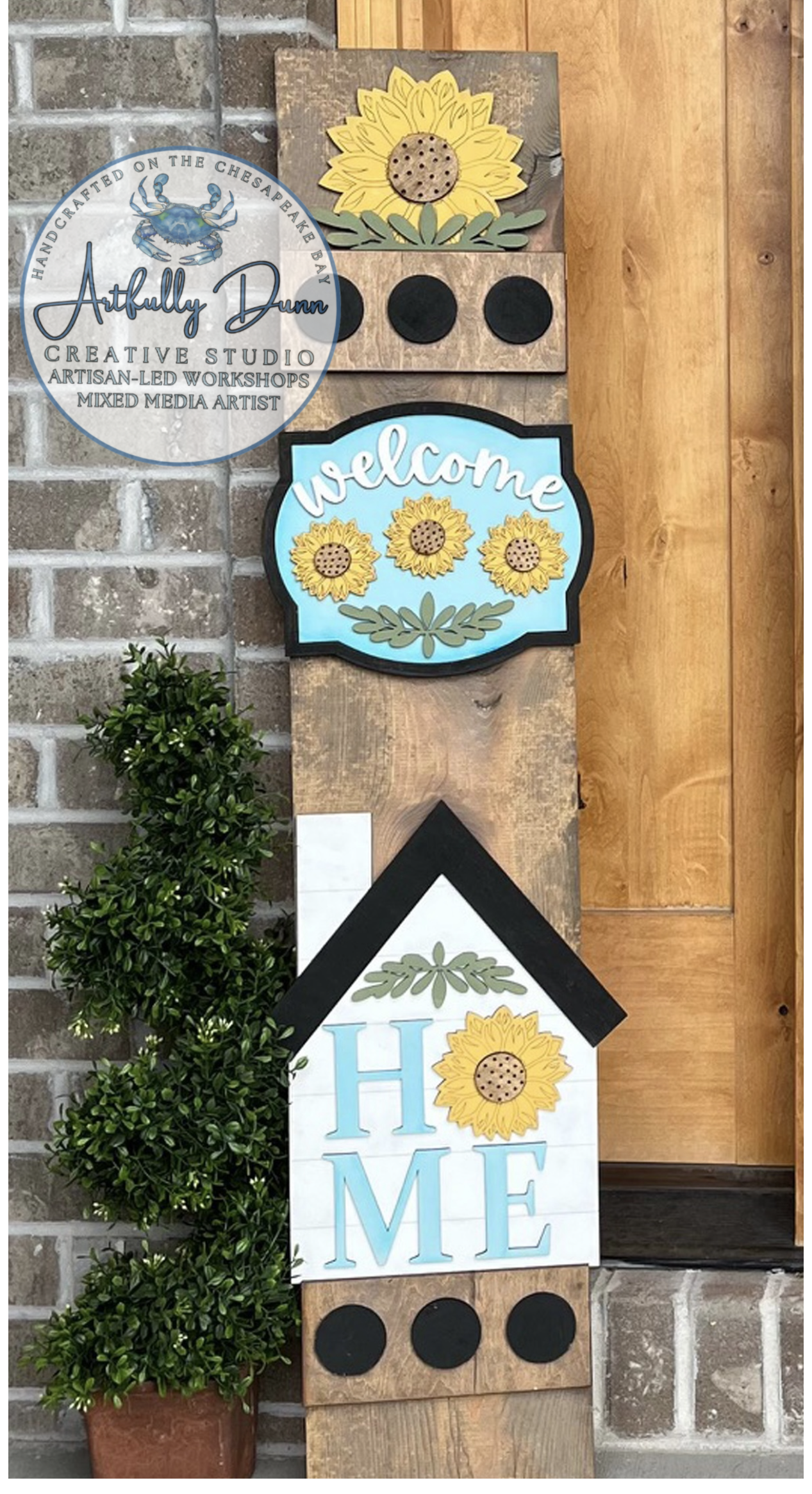 8/8/2026 4:00-6:30 PM • Layered Wood Paint Workshop - Interchangeable Porch Leaner ✨🏡