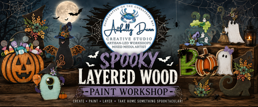 10/16/2026 7:00-9:00 PM - Spooky Layered Wood Paint Workshiop