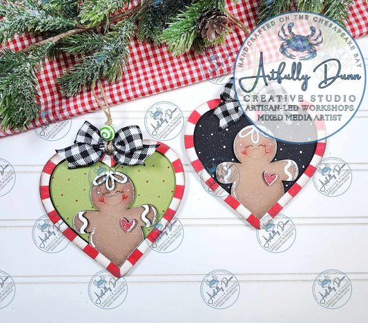 DIY Layered Wood Complete Paint Kit - Gingerbread Bake Ornaments