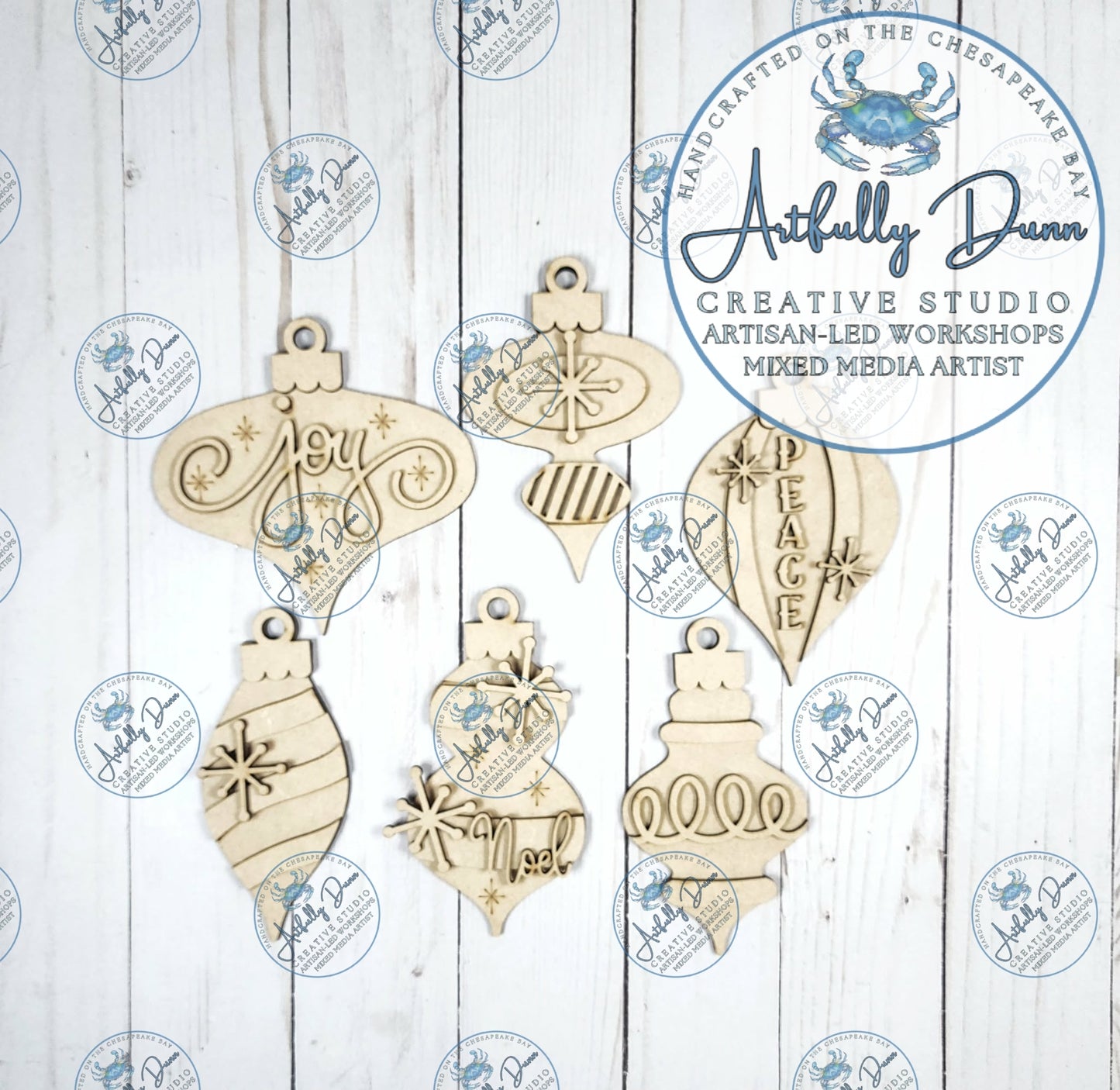 DIY Layered Wood Complete Paint Kit - Vintage Ornaments